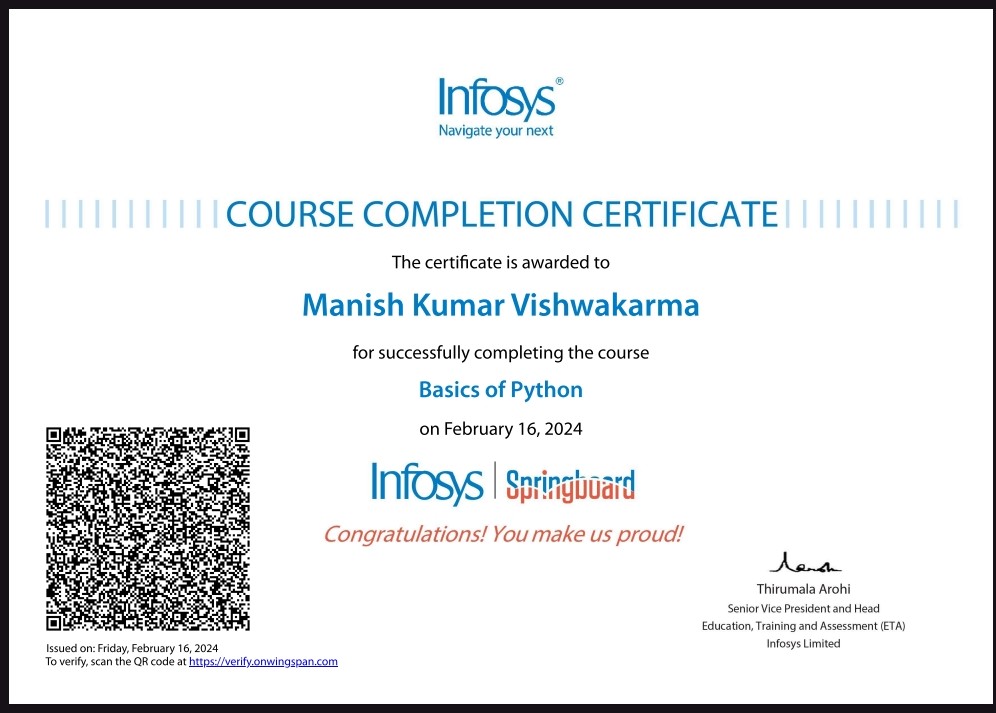 Infosys Python